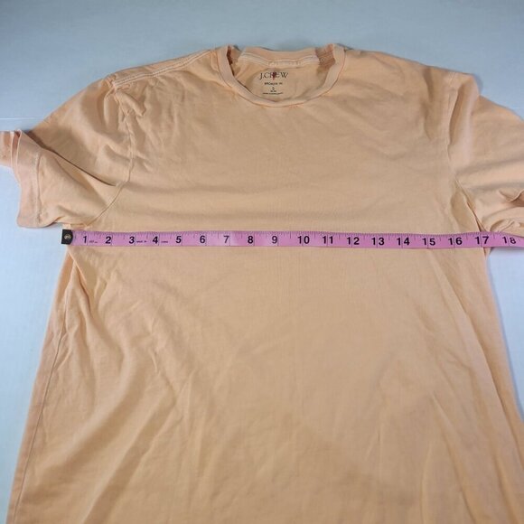 J.Crew Mens Peach Broken-In Slim T-Shirt 100% Cotton Casual Crewneck Size S - Picture 6 of 7
